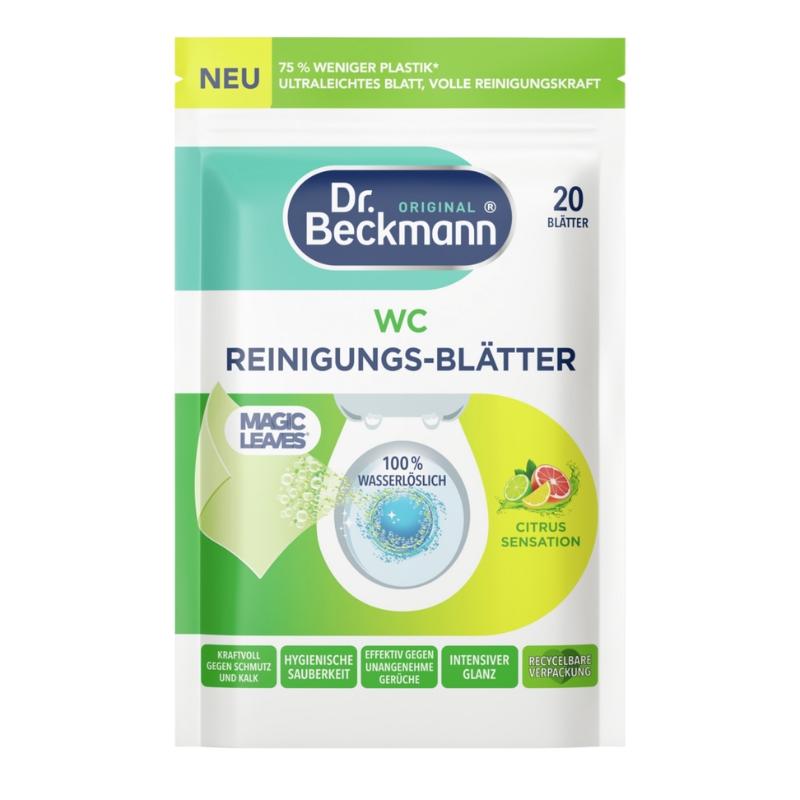 Dr. Beckmann Magic Leaves tualetes tīrīšanas