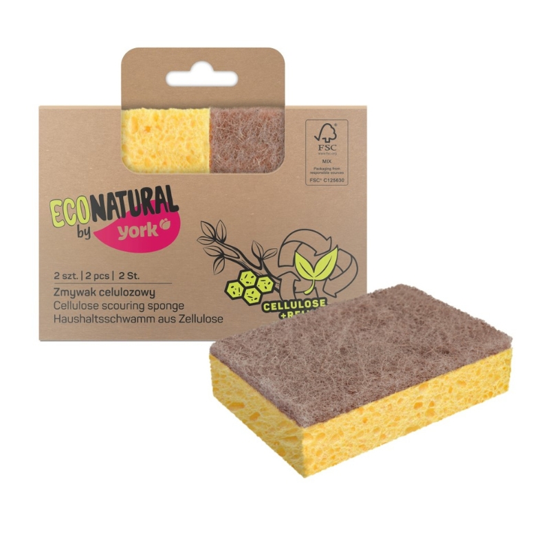 York Eco Natural celulozes sūklis trauku