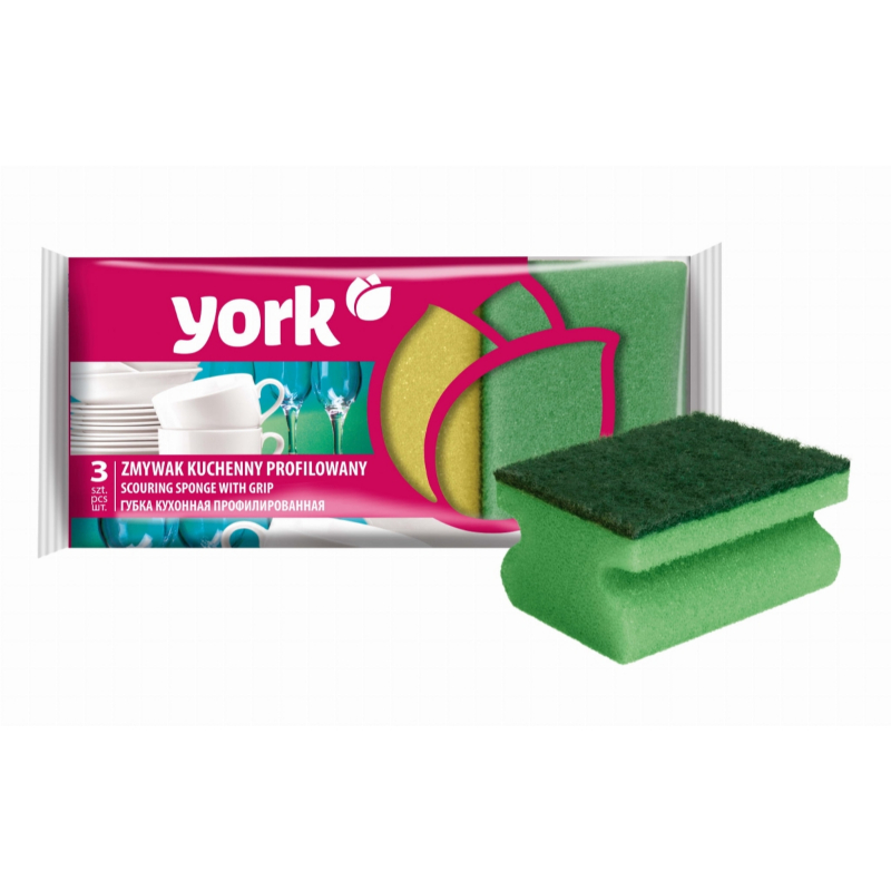YORK abrazīvais trauku mazgāšanas sūklis, 3