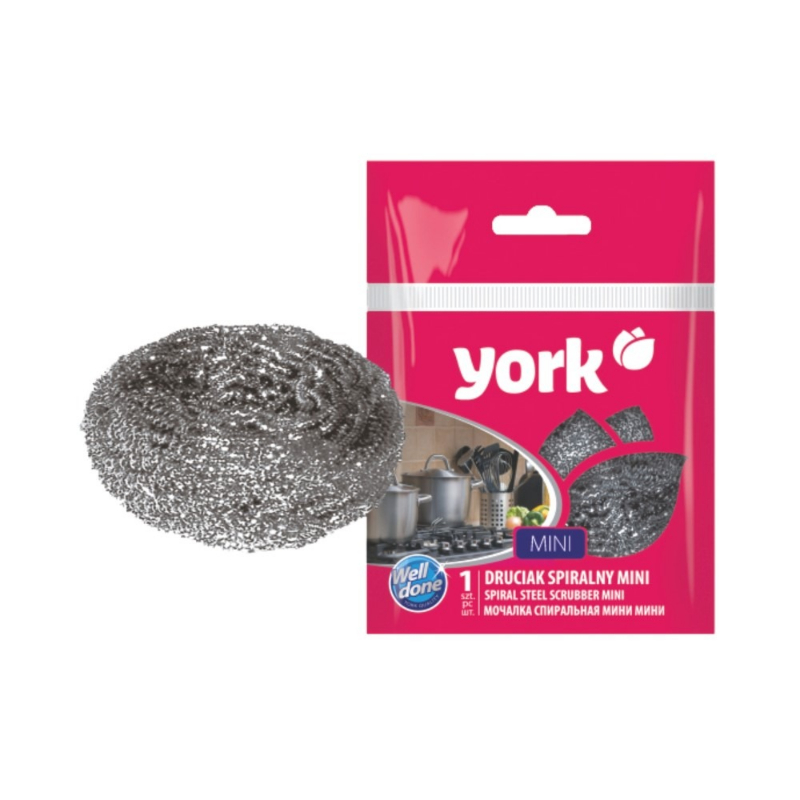 YORK Mini spirālveida tērauda sūklis