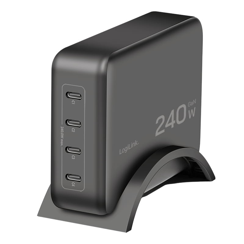 Logilink USB-C galda lādētājs, 240 W