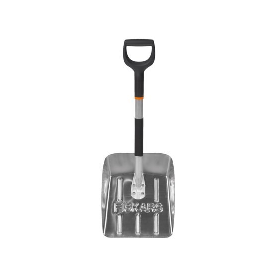Fiskars 1000740 sniega lāpsta, alumīnijs/plastmasa, melna/pelēka/oranža