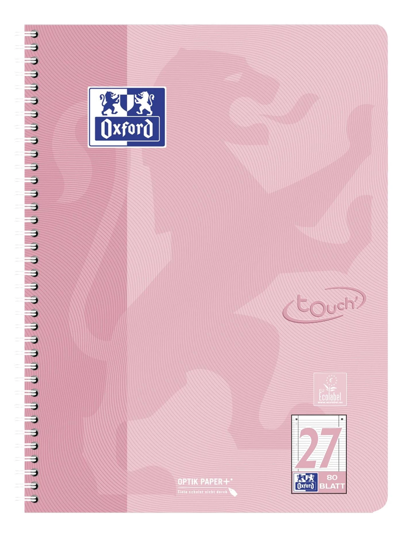 Oxford Collegeblock Touch Pastell bloks, DIN