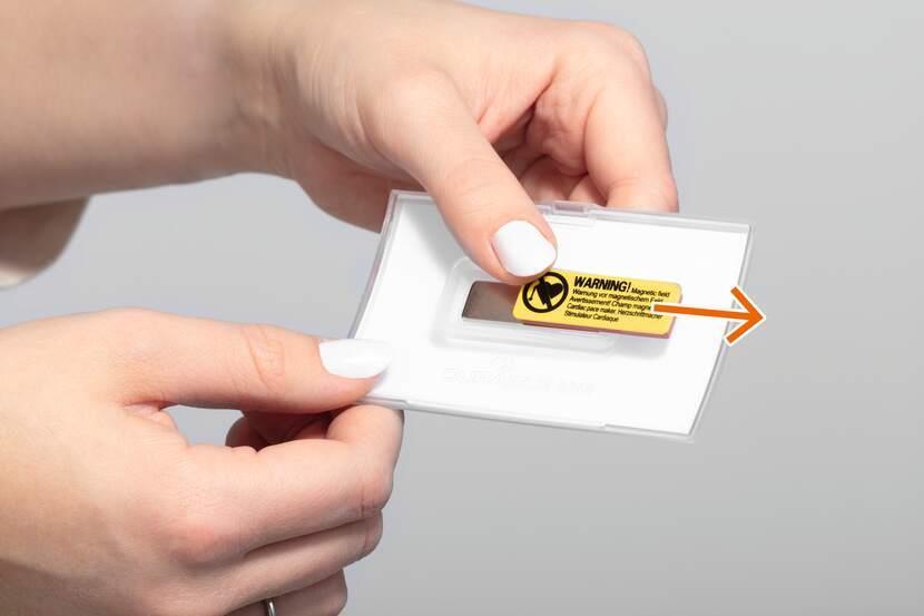 Durable CLICK FOLD vārda karte ar