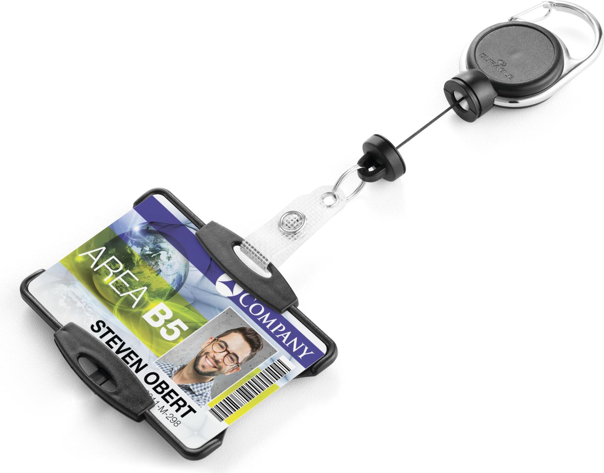 DURABLE nozīmīšu turētājs ar Yo-Yo EXTRA
