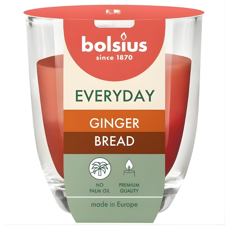 Bolsius Everyday smaržīga svece stikla traukā