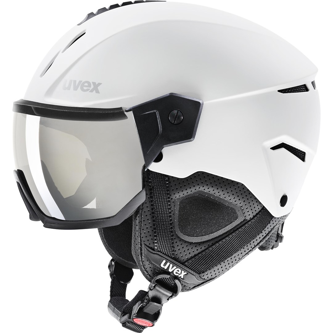 UVEX Instinct Visor slēpošanas ķivere, melna/balta