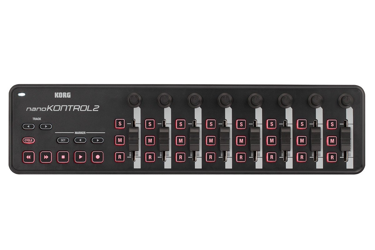 Korg nanoKONTROL2 USB MIDI kontrolieris, melns