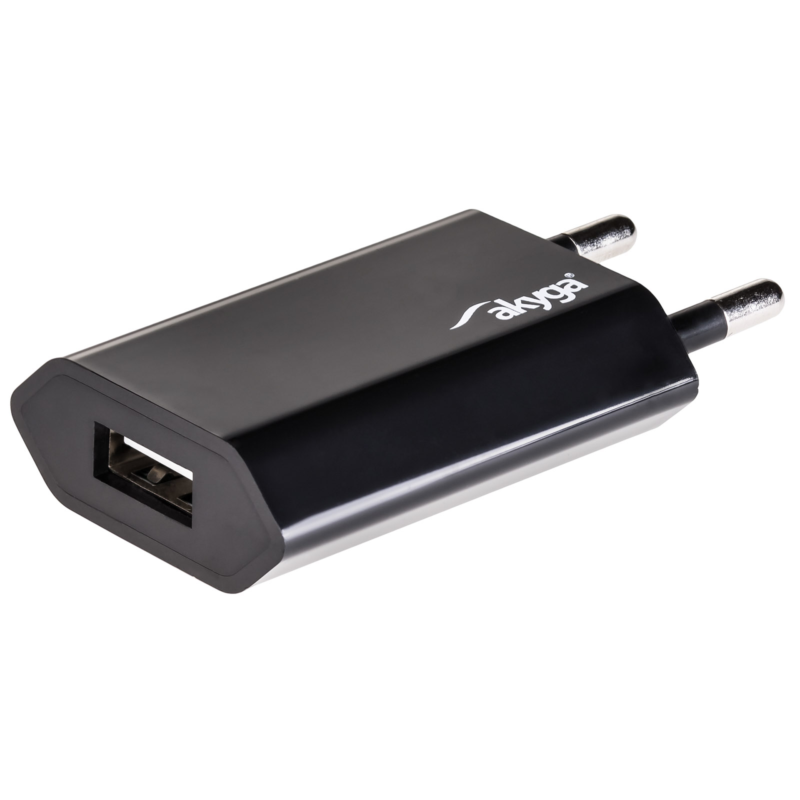 Sienas lādētājs Akyga AK-CH-03BK 5W USB-A