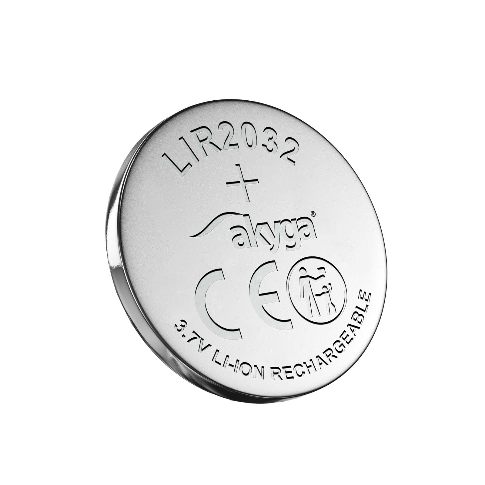 Akyga UltraCoin AKY1707 LIR2032 uzlādējams litija
