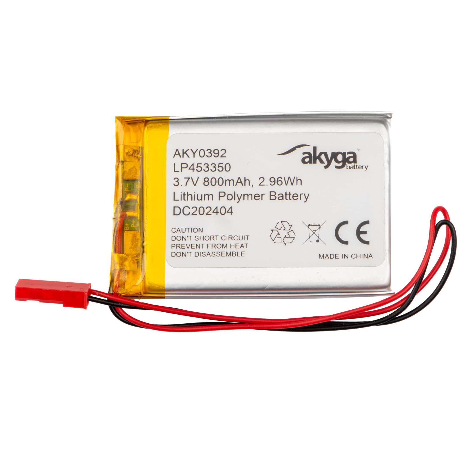Akyga AKY0392 LP453350 Li-Po akumulators 3