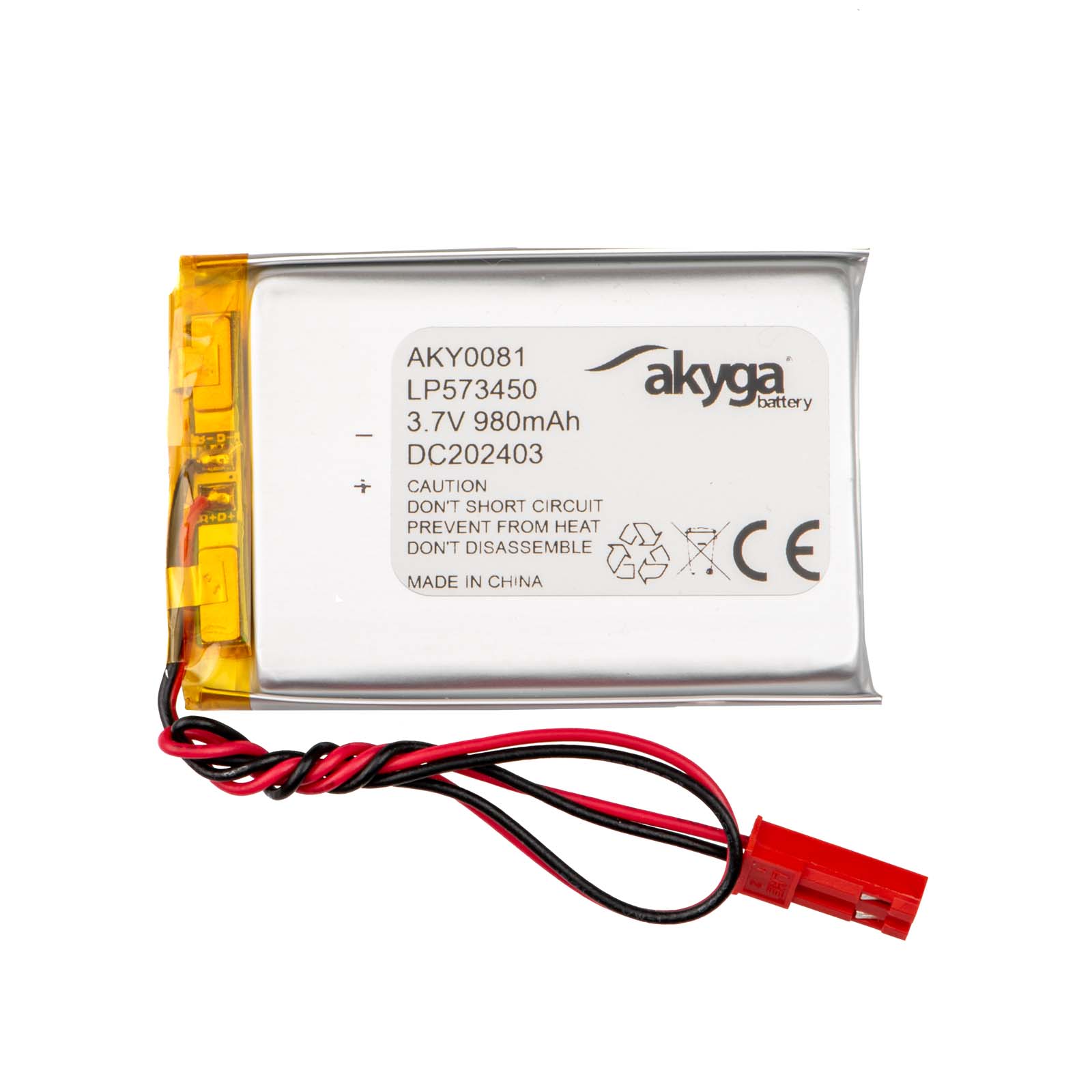 Akyga AKY0081 LP573450 Li-Po akumulators 3