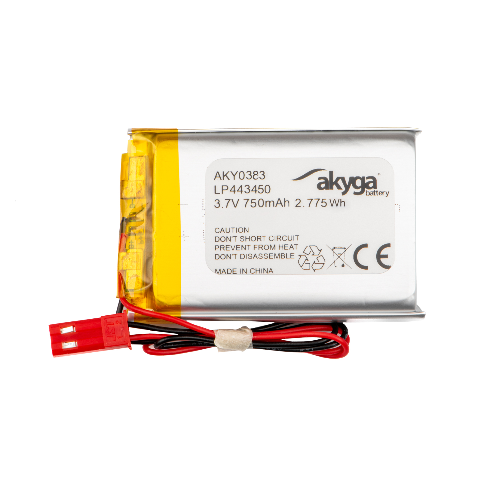 Akyga AKY0383 LP443450 Li-Po akumulators 3