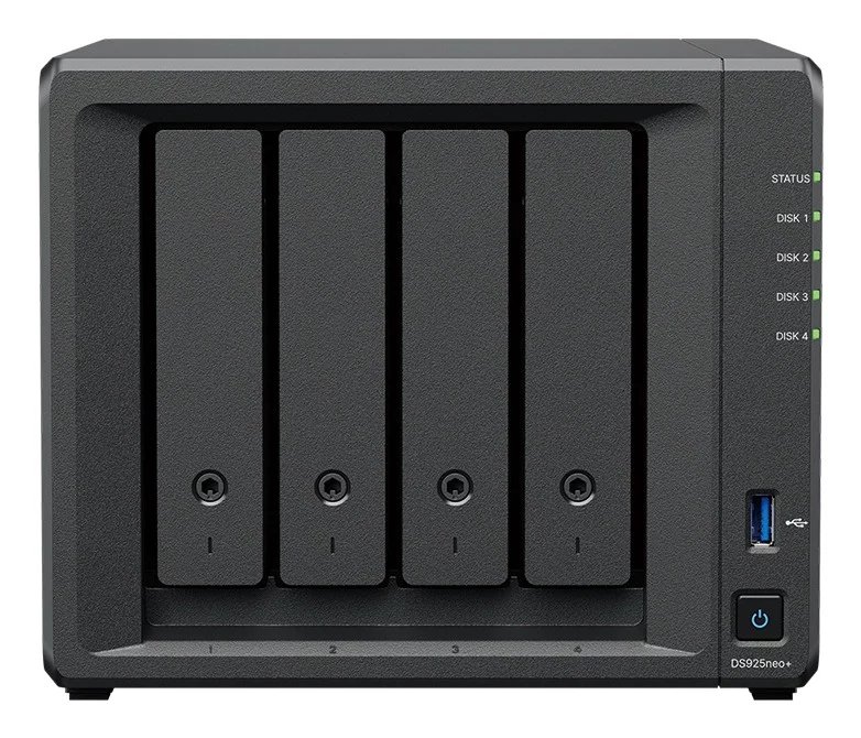 Synology DS925neo+ 4 nodalījumu NAS, AMD