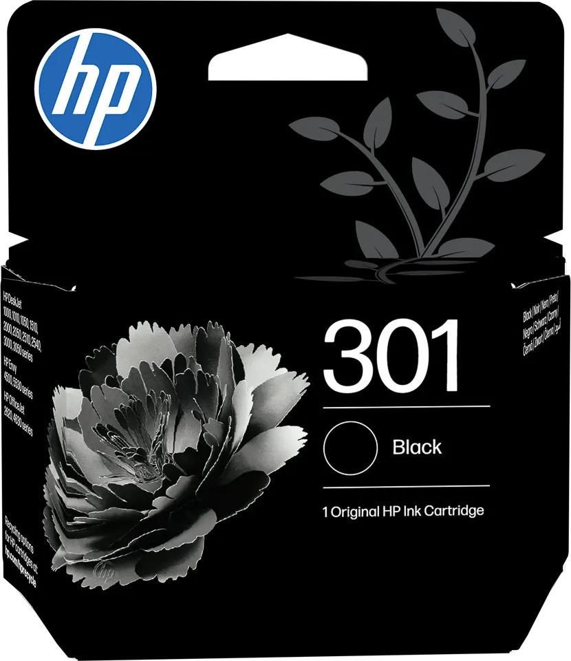 HP 301 oriģinālā melnā tintes kasetne