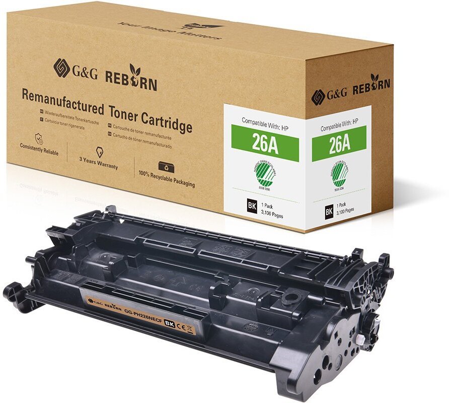 G&G atjaunots tonera kārtridžs HP un