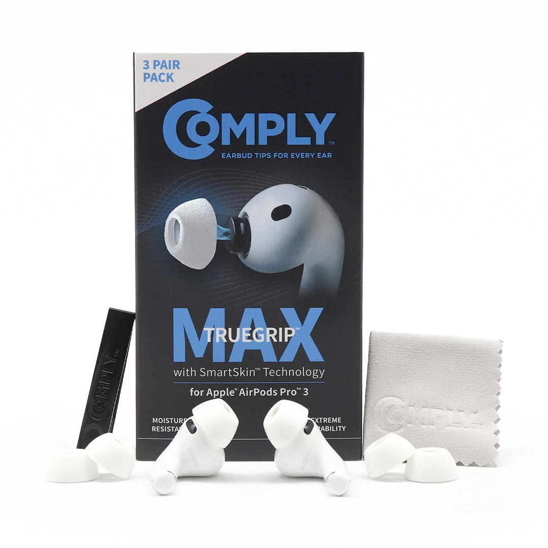 Comply MAX ausu uzgaļi Apple AirPods