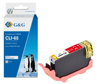 Saderīga G&G tintes kasetne Canon CLI-65GY