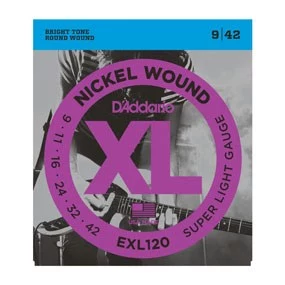 Daddario D`Addario EXL120 Super Light stīgas