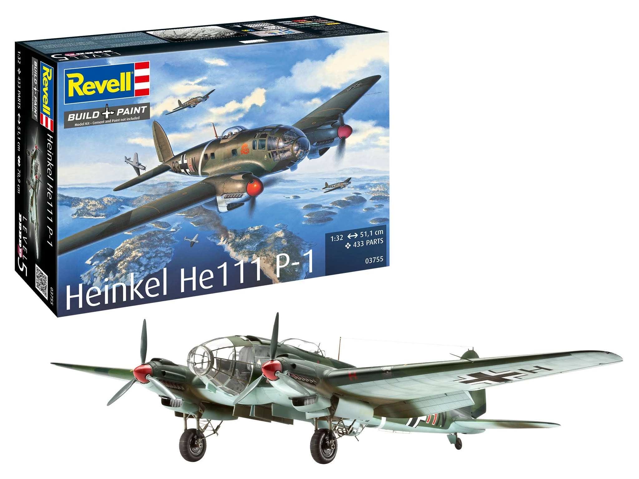 Revell Heinkel He 111P-1 plastmasas modeļa