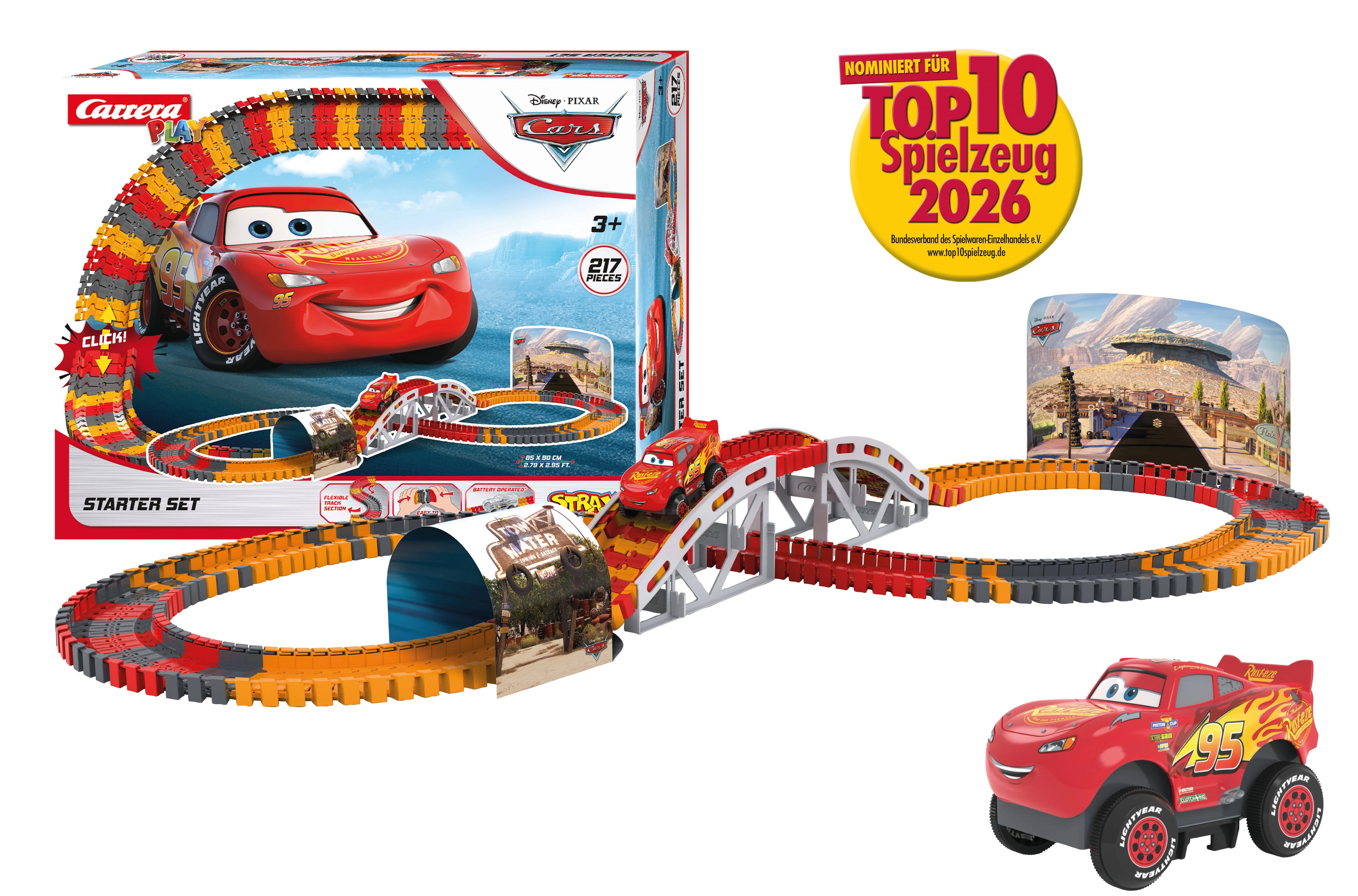 Carrera STRAX Disney Pixar Cars iesācēju