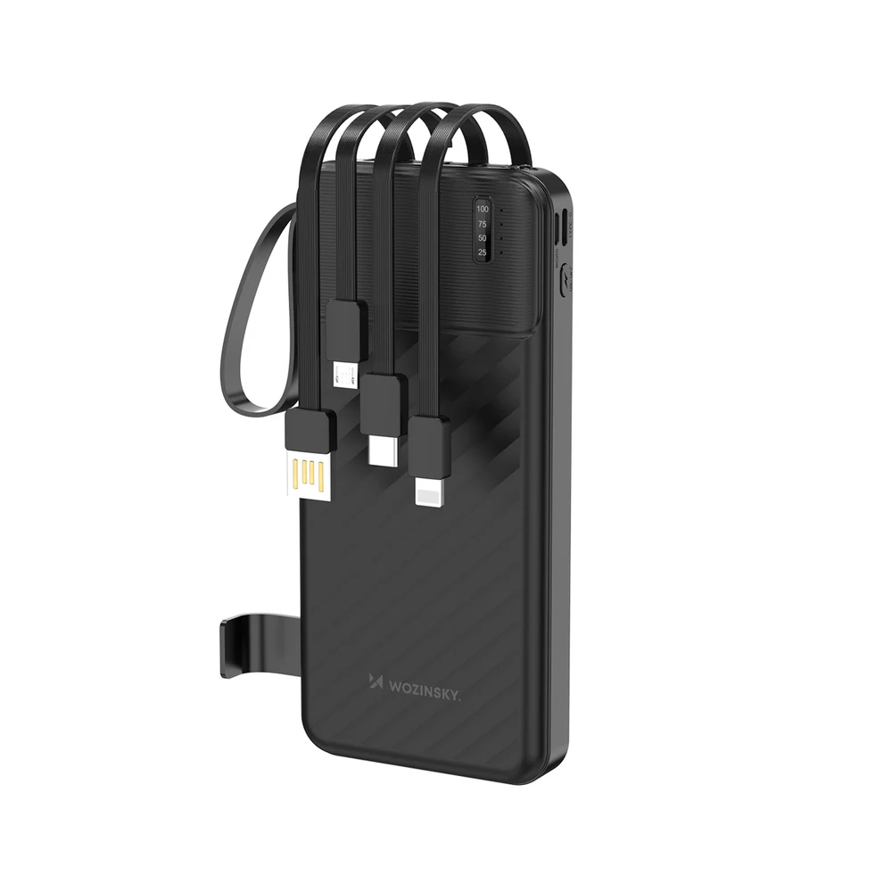 Wozinsky W11-B 10000mAh 10W pārnēsājamais akumulators
