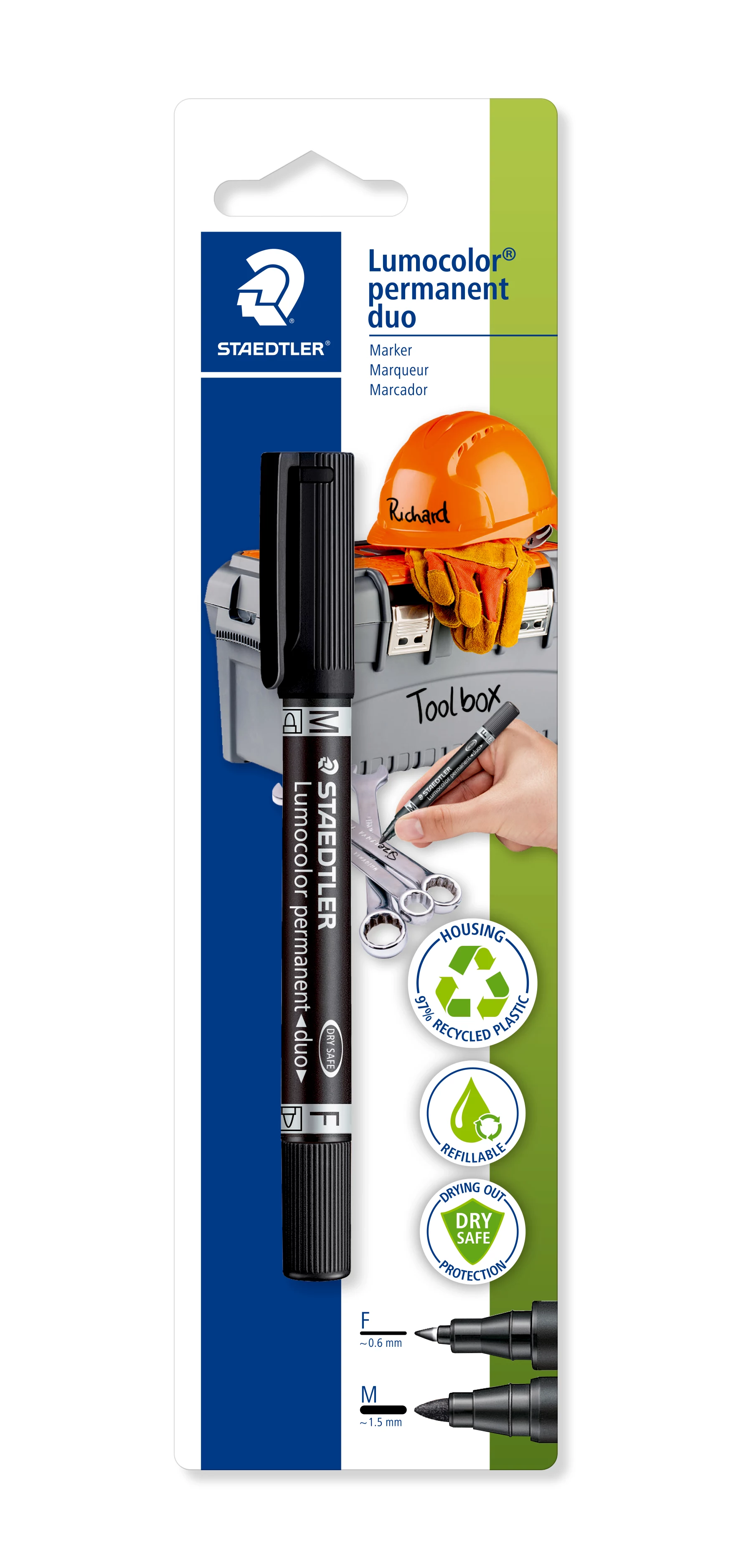 STAEDTLER Lumocolor duo permanent DIY marķieris
