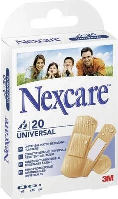 3M Nexcare Universal pretlipīgie plāksteri, 20