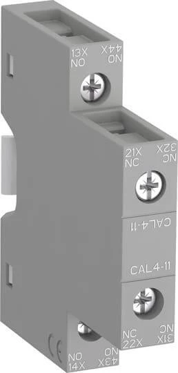 ABB CAL4-11 palīgkontaktu bloks 1NO+1NC, priekšējā