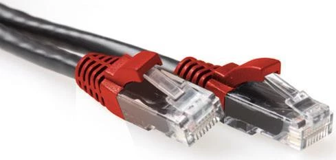 ACT melns 1m U/UTP CAT6A crossover