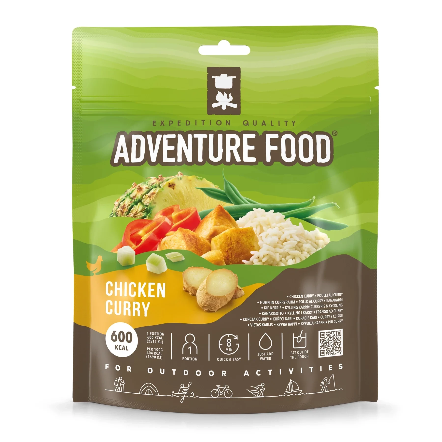 Adventure Food Chicken Curry Ātri pagatavojamā