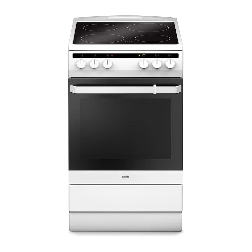 Amica SHC11542W brīvi stāvoša elektriskā plīts