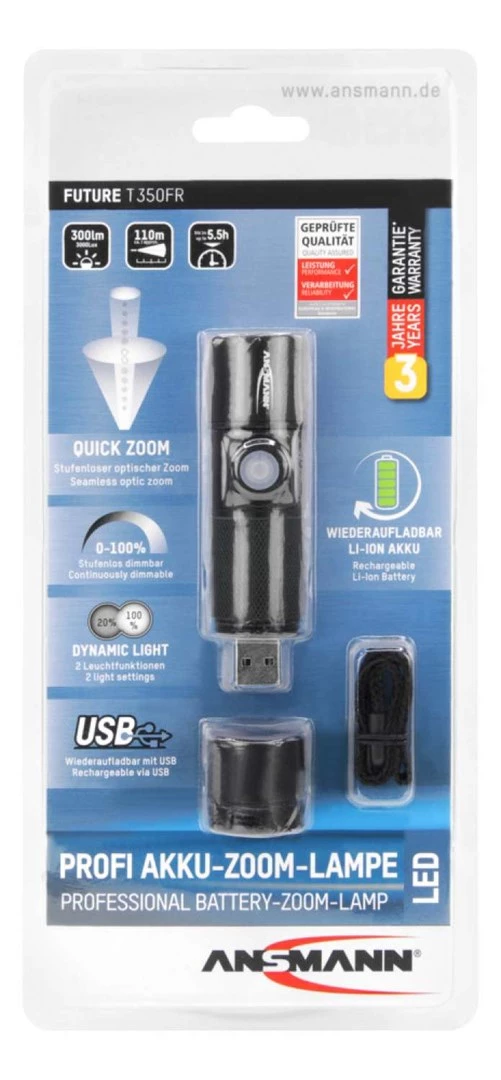 ANSMANN lukturītis Future T350FR 350 Lumen