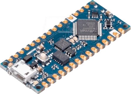 Arduino Nano Every ar lodētiem kontaktiem