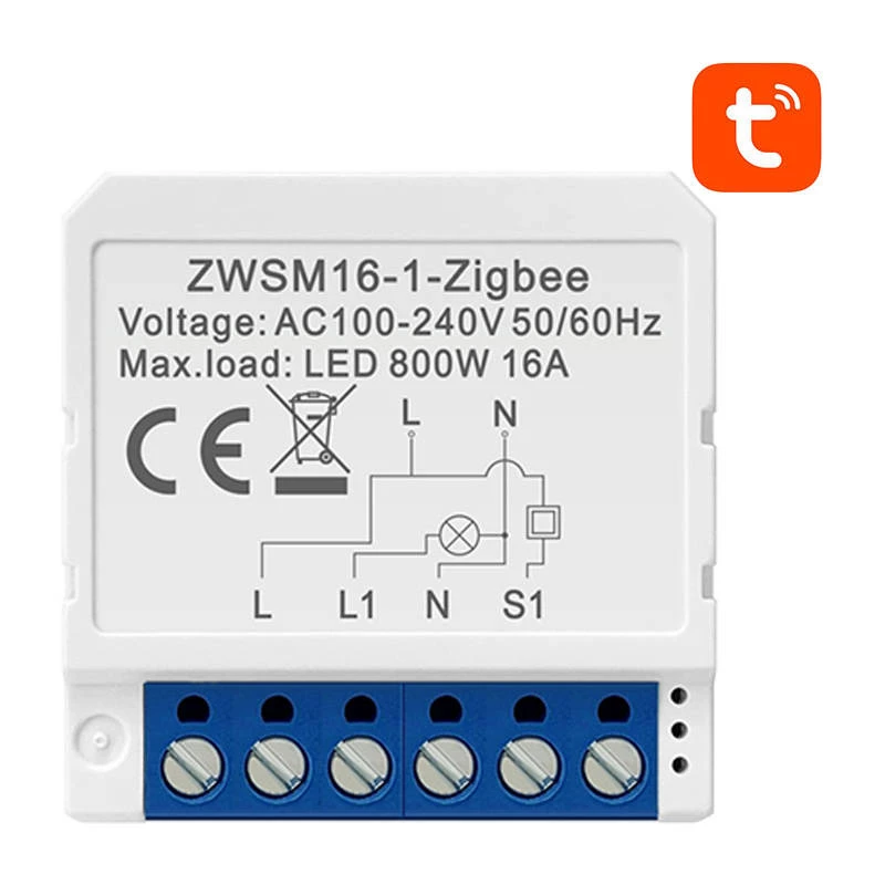AVATTO ZWSM16-W1 Viedā Slēdža Modulis ZigBee