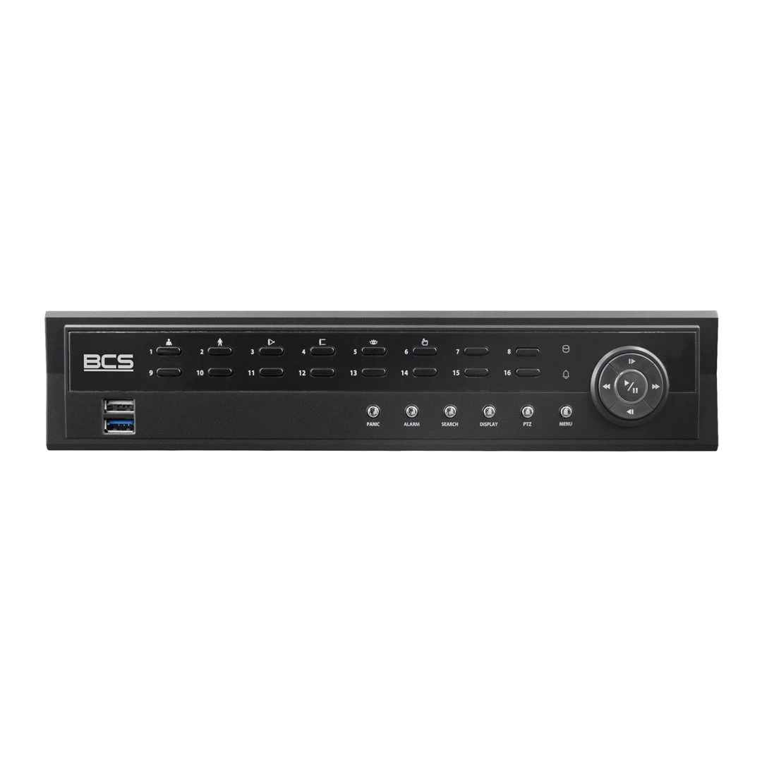 BCS 16 kanālu IP NVR BCS-U-NVR1602-A-4K-8P