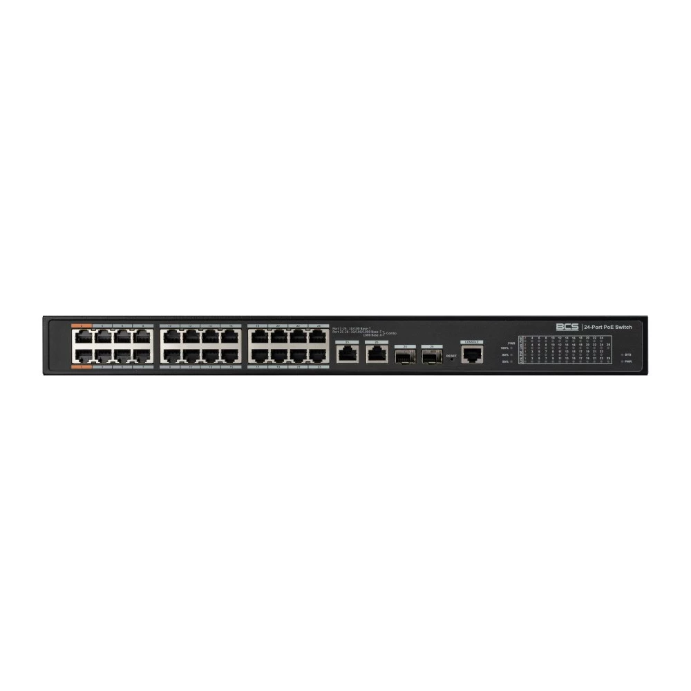 BCS 24-Port Gigabit PoE+ Industrial Smart