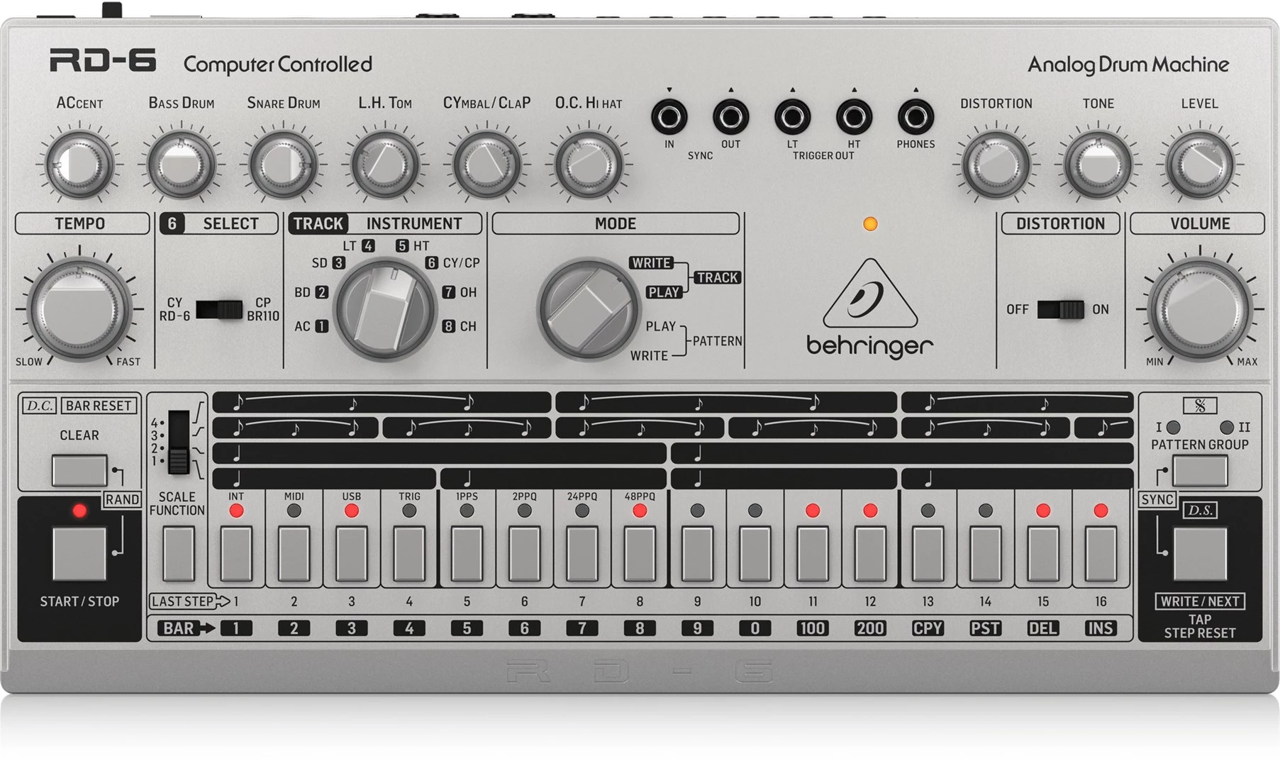 Behringer RD-6-SR Analogā bungu mašīna -