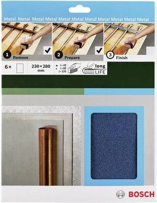 Bosch Accessories 2609256C43 rokas slīppapīra komplekts
