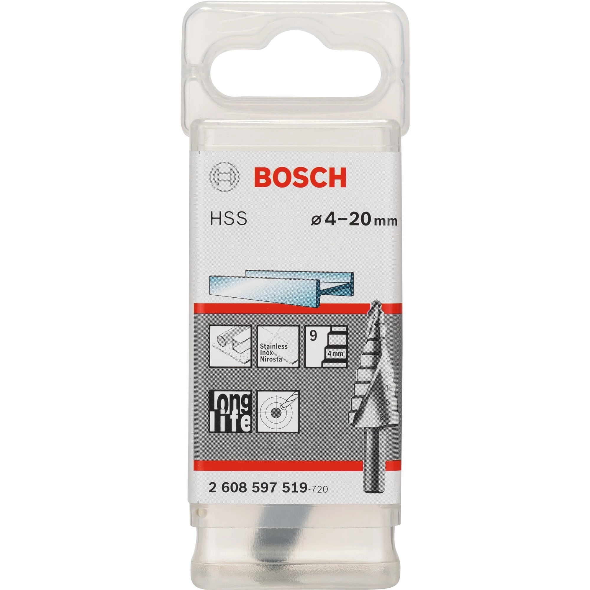 Bosch HSS pakāpju urbis 4-20 mm