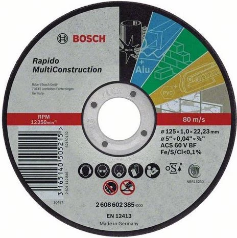 Bosch MultiConstruction griešanas disks 115 mm