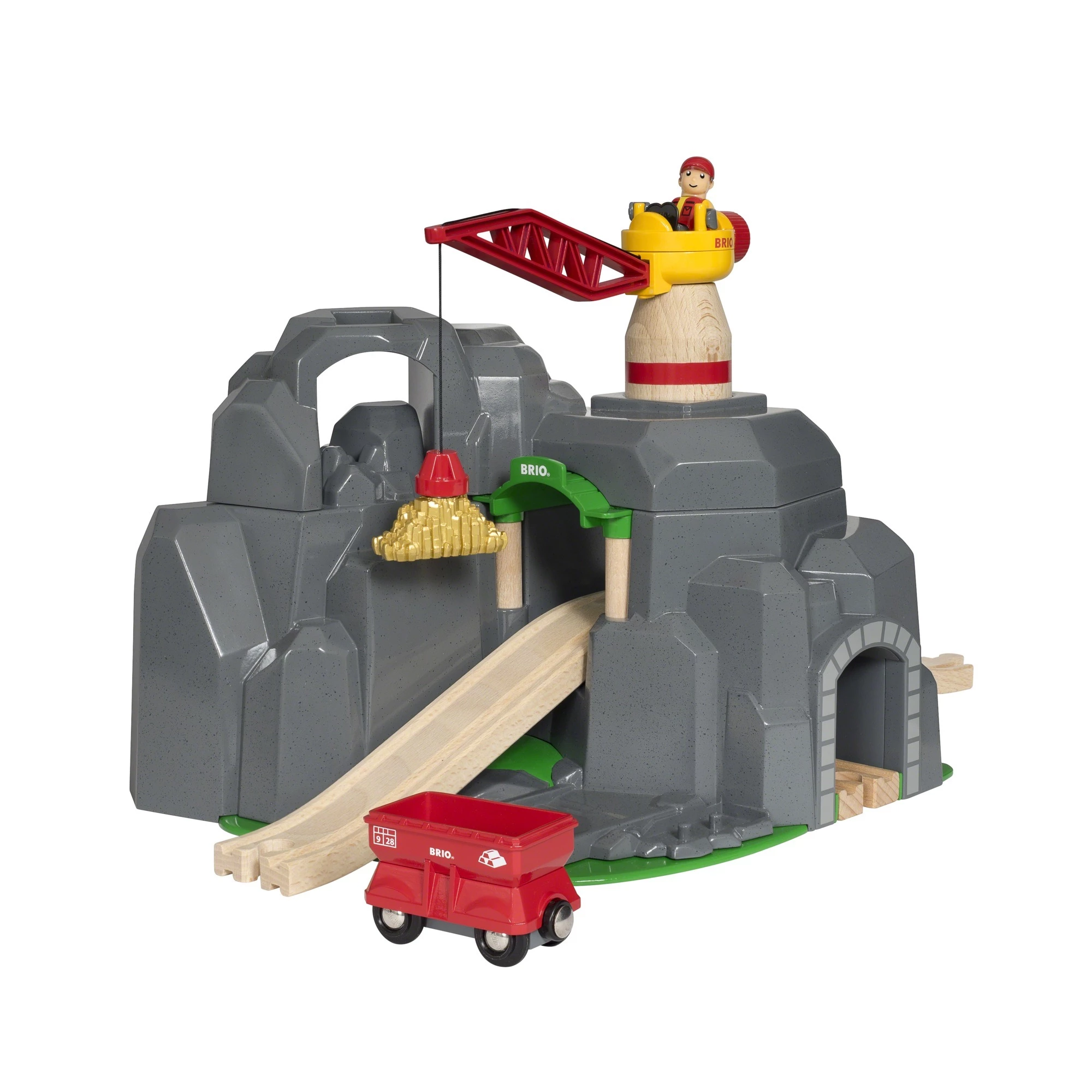 BRIO World krāns un kalnu tunelis