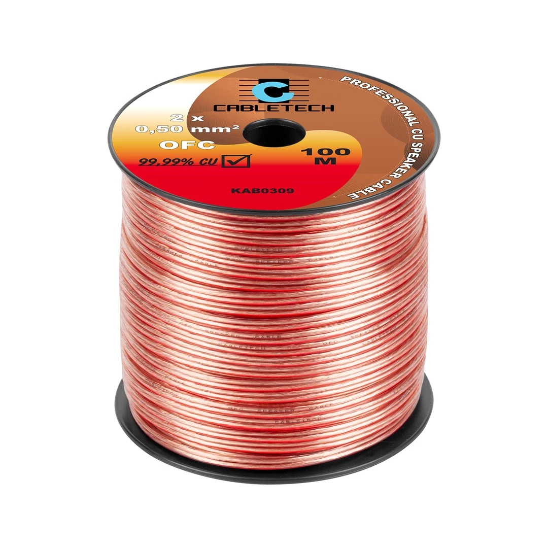 CABLETECH OFC 0.5mm skaļruņu kabelis