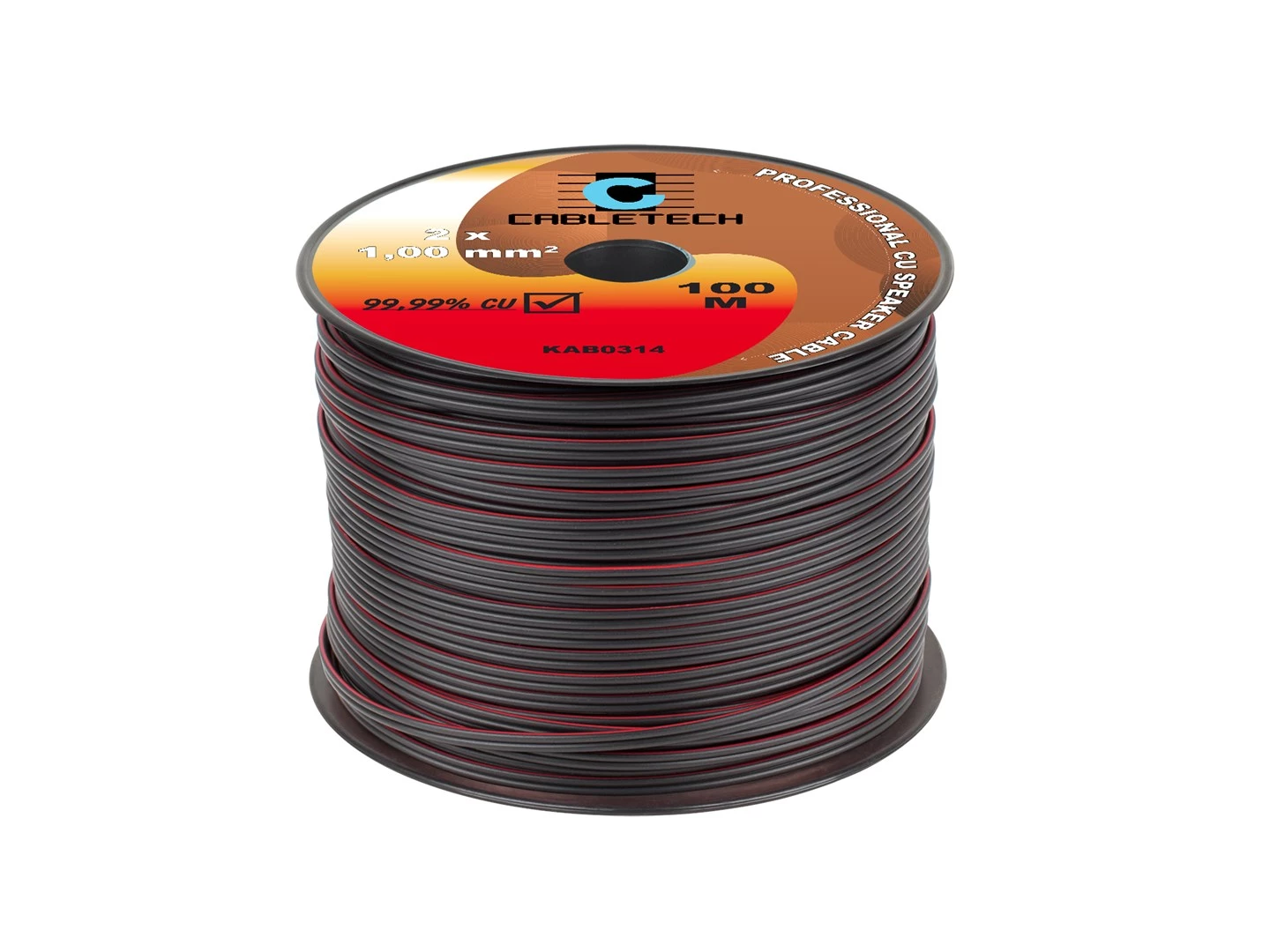 CABLETECH Speaker Cable 1,0mm Black