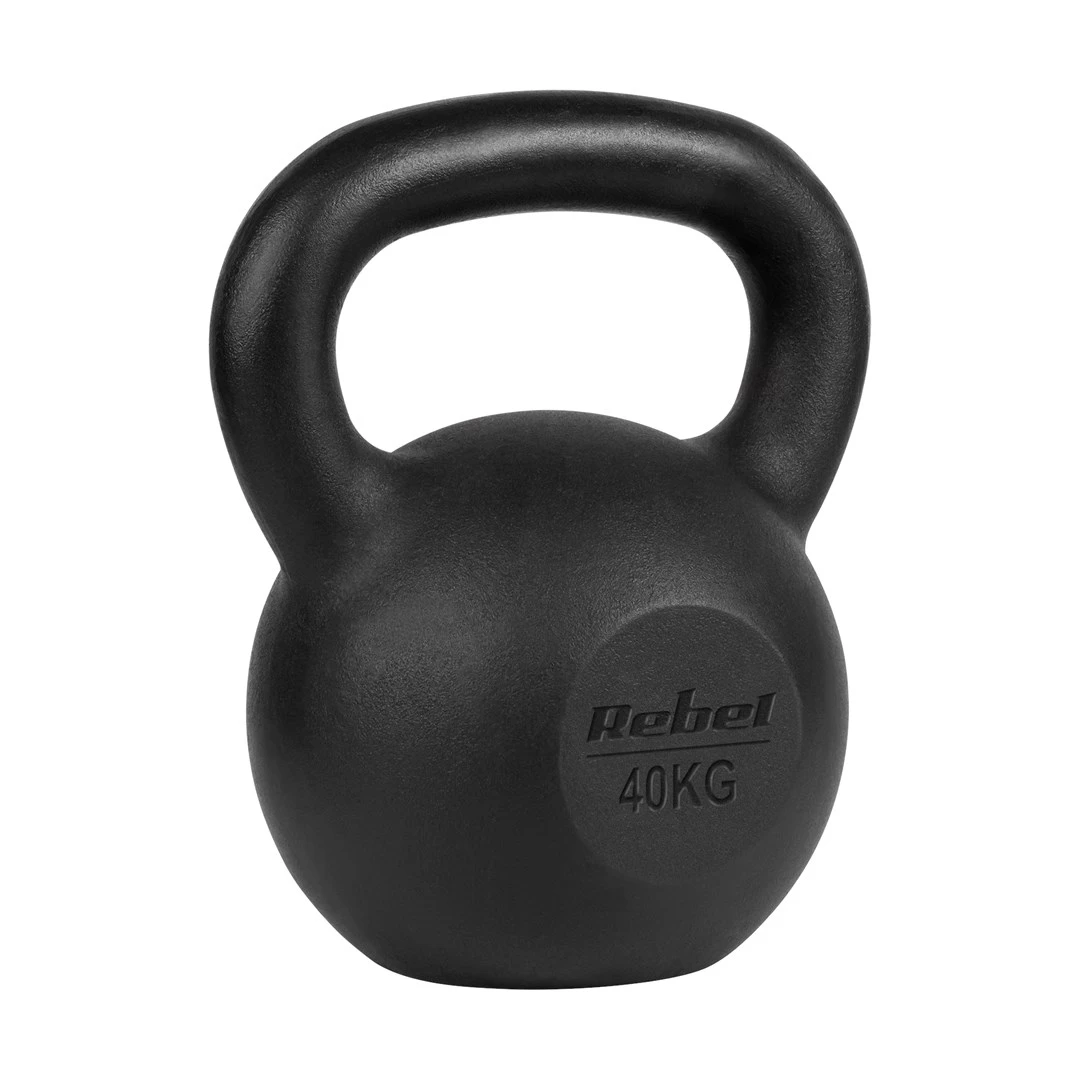Čuguna Kettlebell 40kg, REBEL ACTIVE