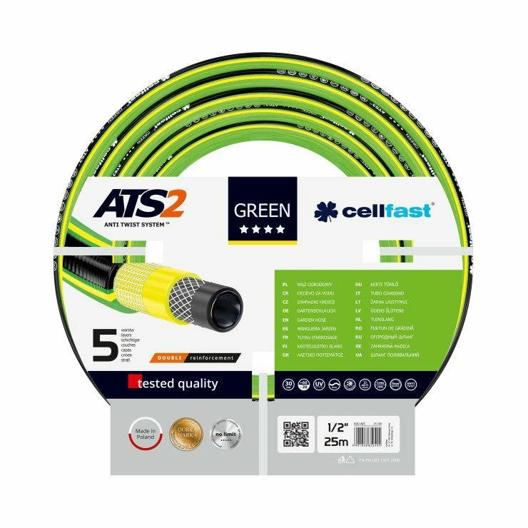 CELLFAST Dārza šļūtene Zaļa ATS2 5/8