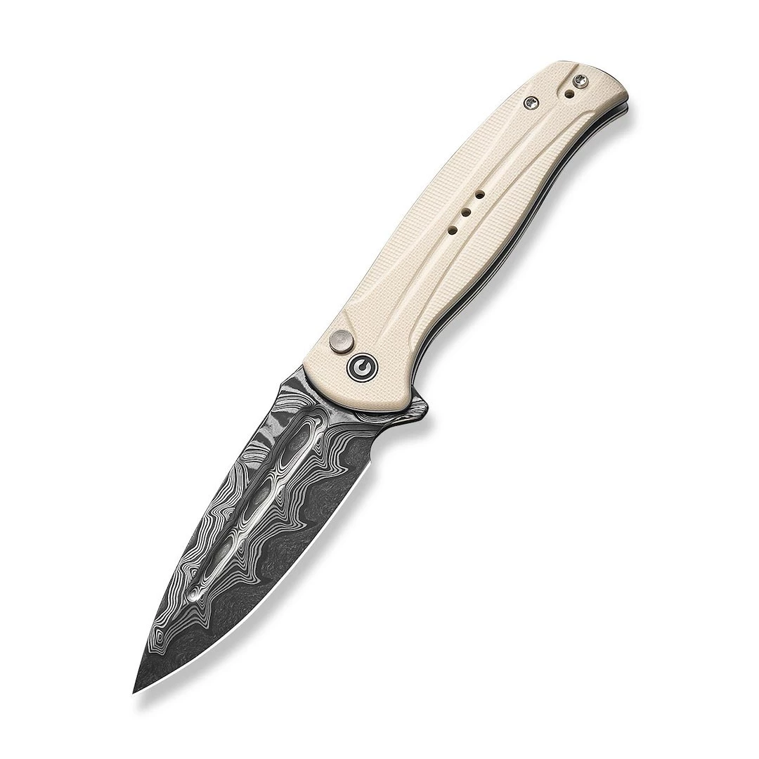 CIVIVI Incindie Damascus G10 Ivory Saliekamais