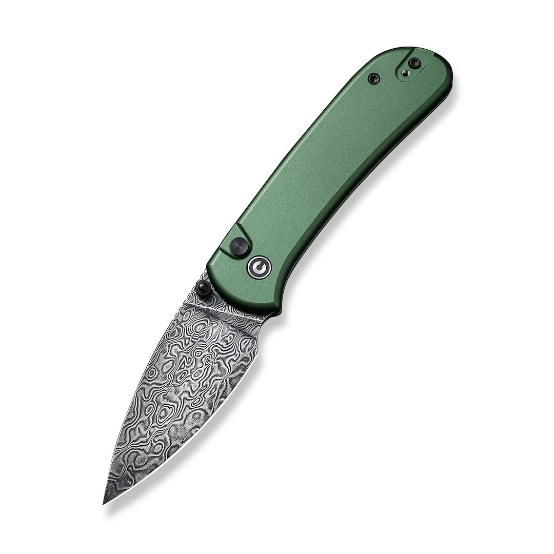 CIVIVI Qubit Damascus Alumīnija Zaļš Salokāms