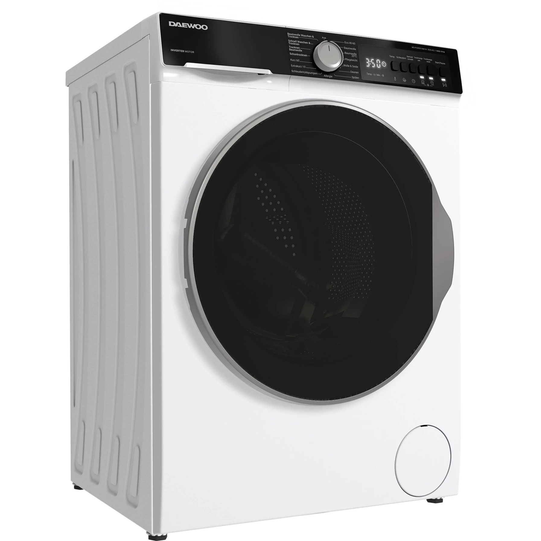 DAEWOO WD-FC85514W1A-DE Priekšējās ielādes veļas mazgājamā