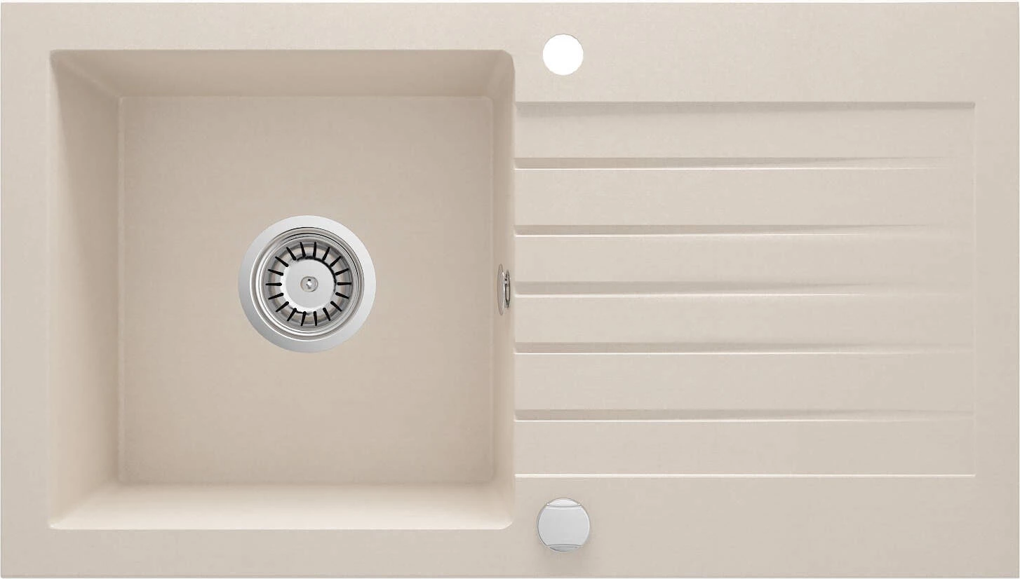 DEANTE 1-Bowl Granite Sink with Drainer